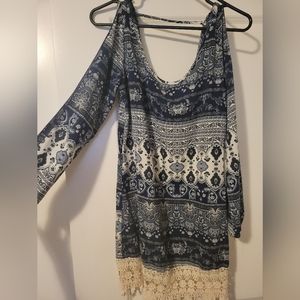 Cute Boho Cover up /mini dress